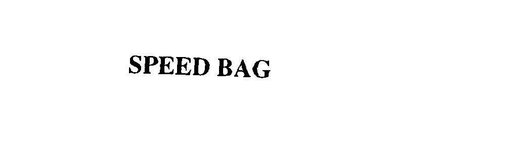 Trademark Logo SPEED BAG