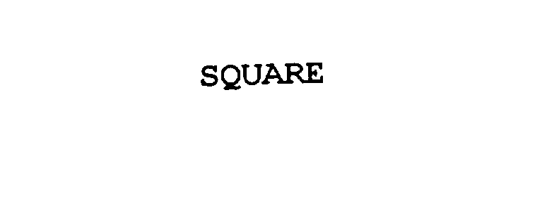 Trademark Logo SQUARE