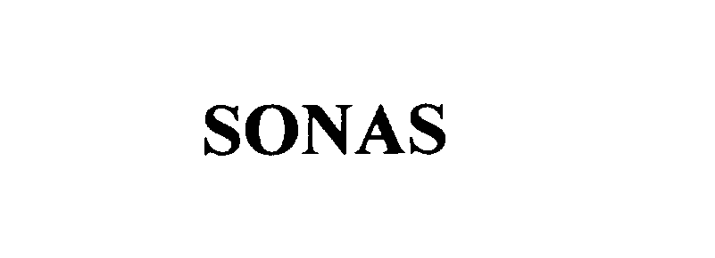 Trademark Logo SONAS