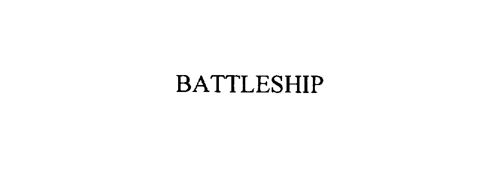 Trademark Logo BATTLESHIP
