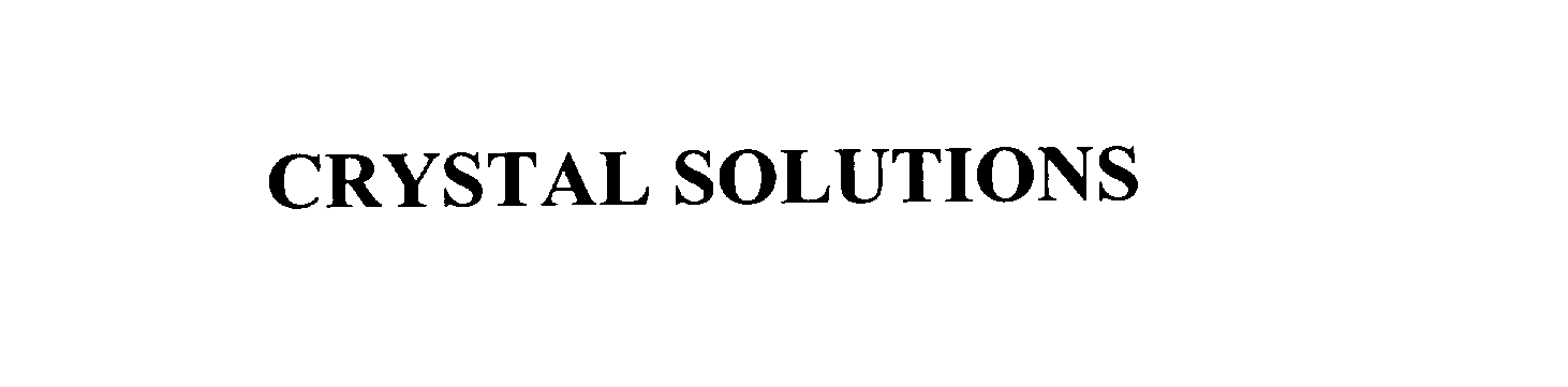 CRYSTAL SOLUTIONS