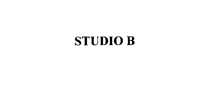 Trademark Logo STUDIO B