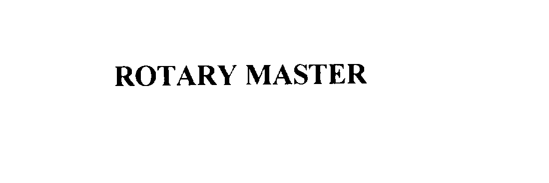 Trademark Logo ROTARY MASTER