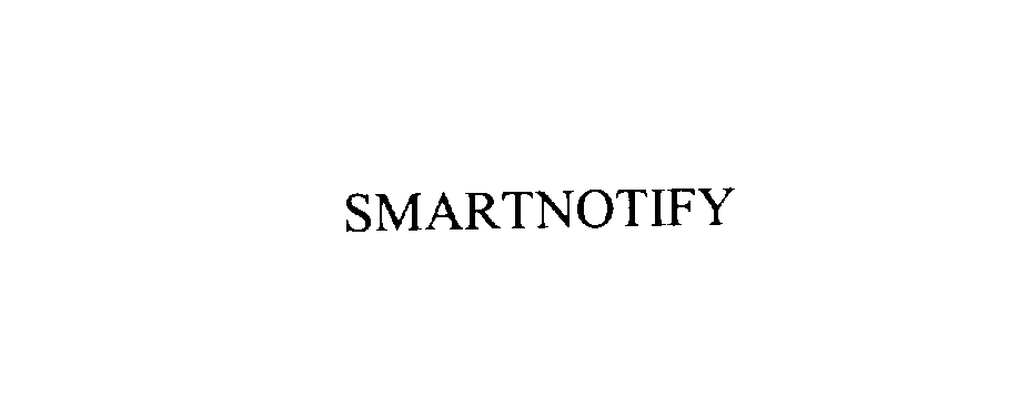 Trademark Logo SMARTNOTIFY