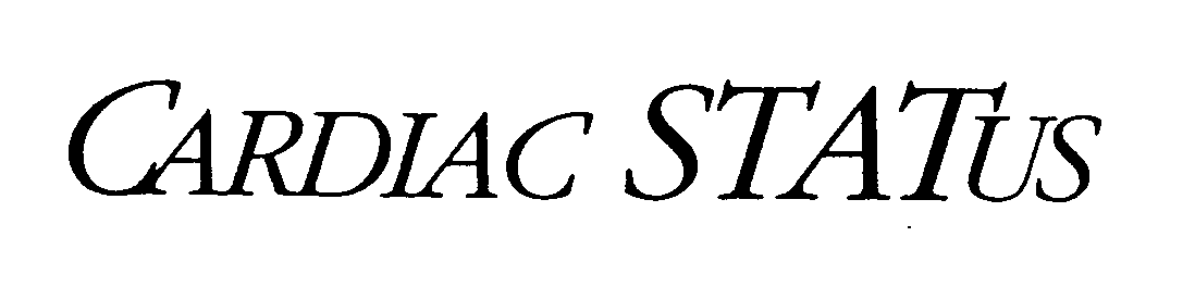 Trademark Logo CARDIAC STATUS
