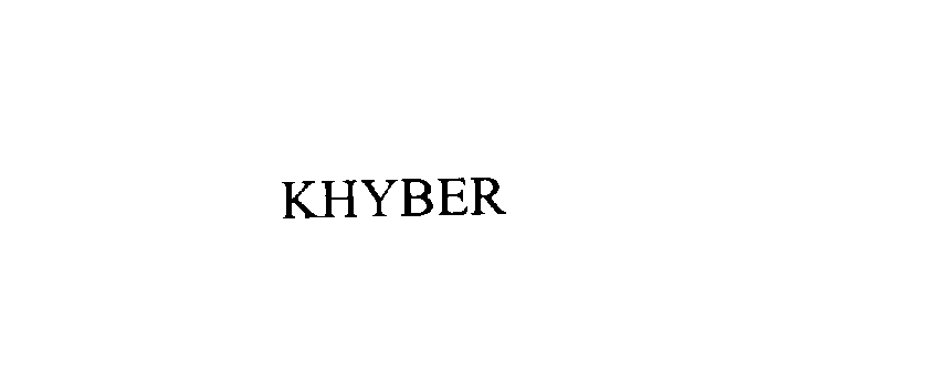 Trademark Logo KHYBER