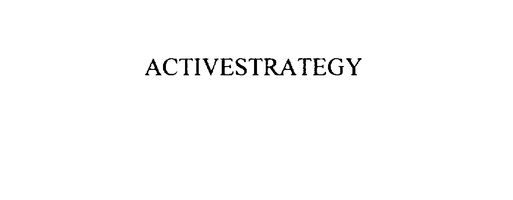 Trademark Logo ACTIVESTRATEGY