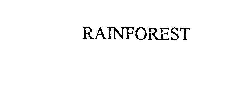 Trademark Logo RAINFOREST