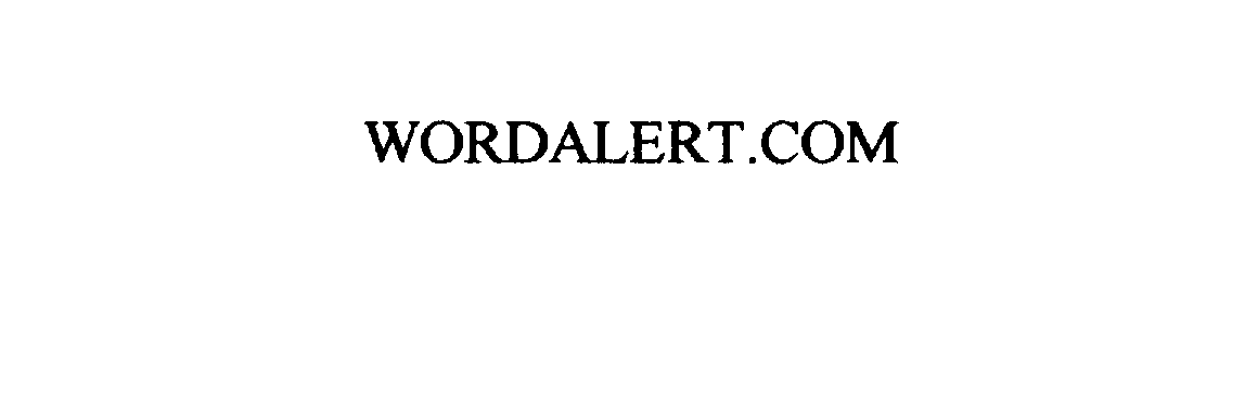 Trademark Logo WORDALERT.COM