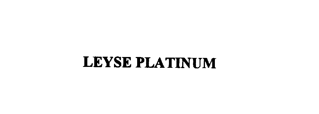  LEYSE PLATINUM