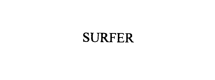 Trademark Logo SURFER