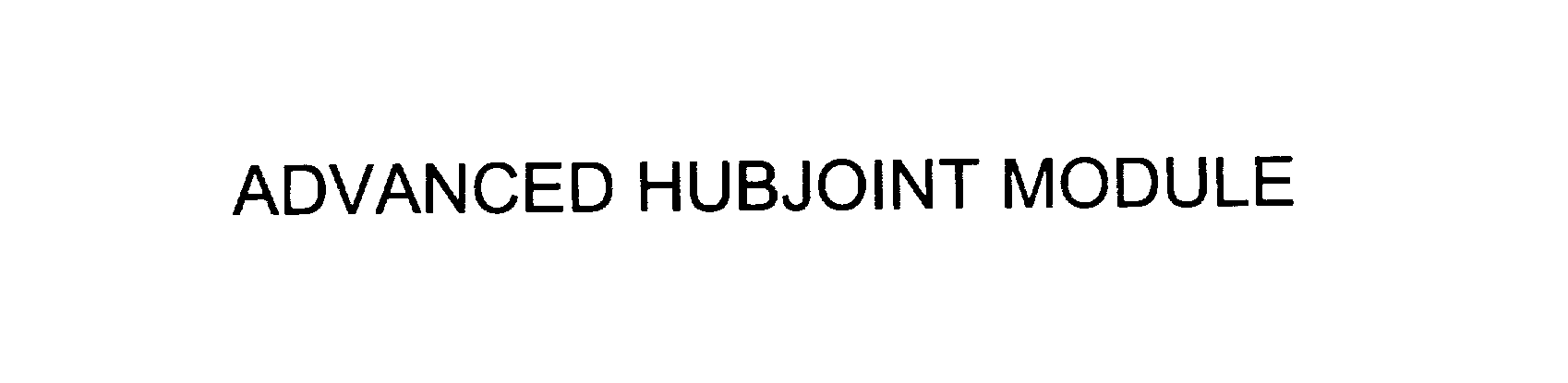  ADVANCED HUBJOINT MODULE