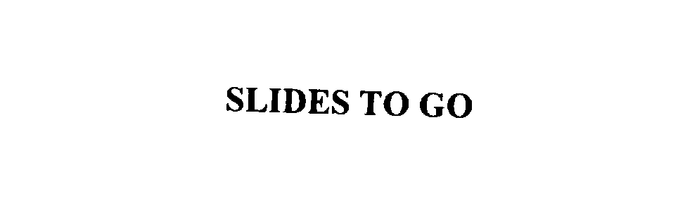 Trademark Logo SLIDES TO GO