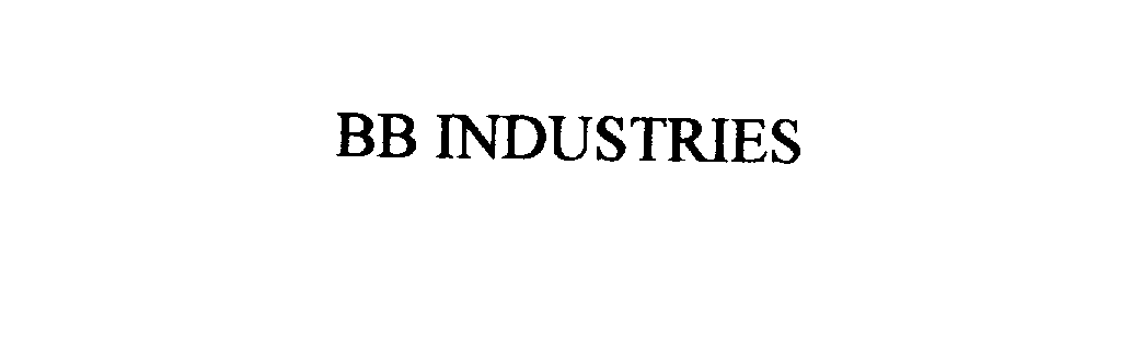  BB INDUSTRIES