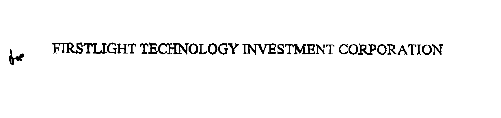 Trademark Logo FIRSTLIGHT TECHNOLOGY INVESTMENT CORPORATION