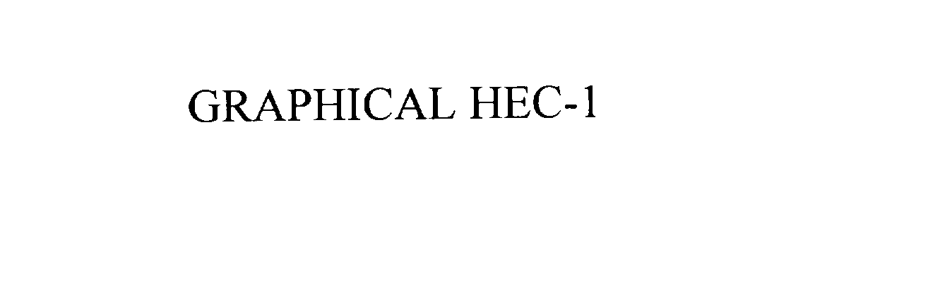  GRAPHICAL HEC-1