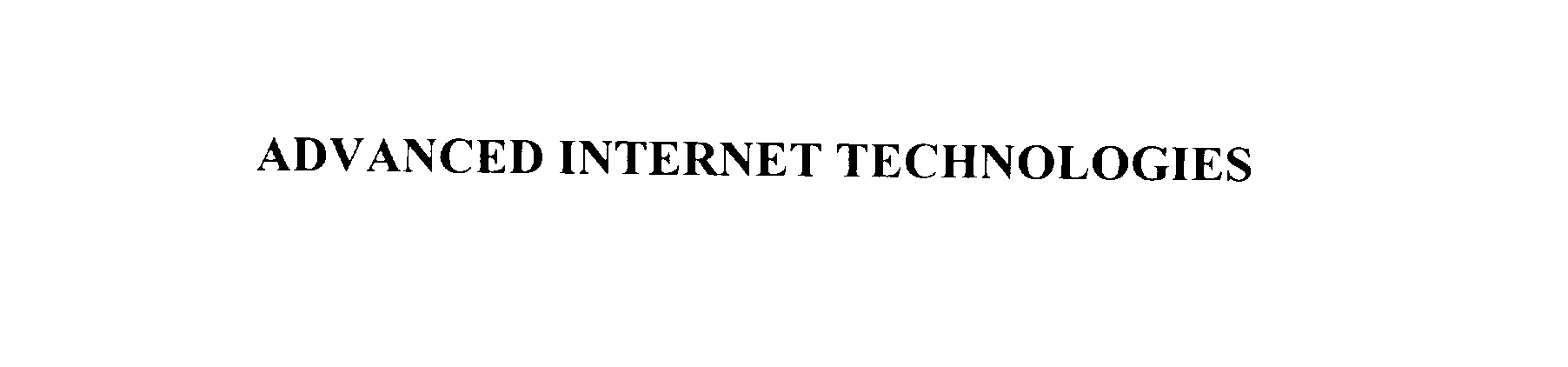 Trademark Logo ADVANCED INTERNET TECHNOLOGIES