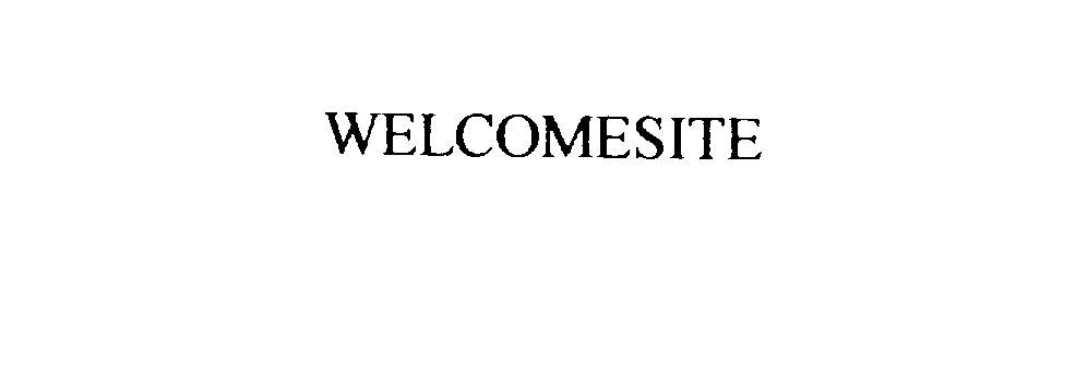 Trademark Logo WELCOMESITE