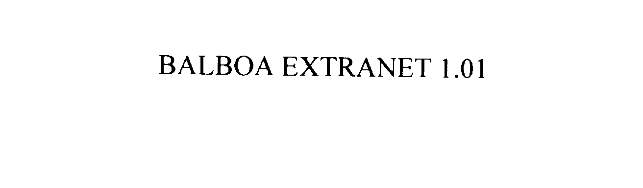  BALBOA EXTRANET 1.01