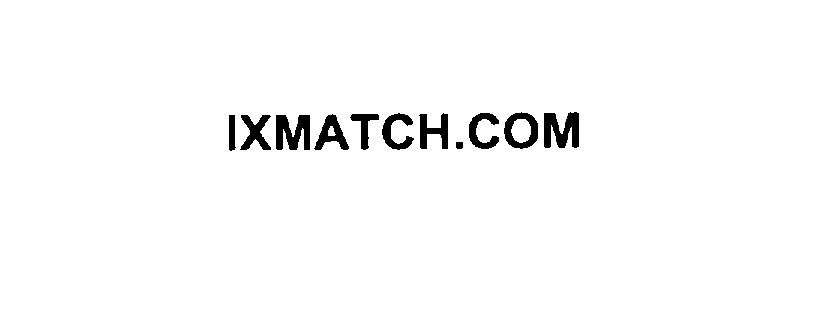 Trademark Logo IXMATCH.COM