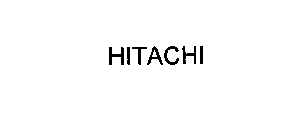 Trademark Logo HITACHI