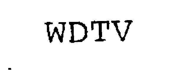 Trademark Logo WDTV