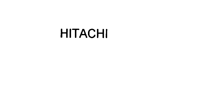 Trademark Logo HITACHI