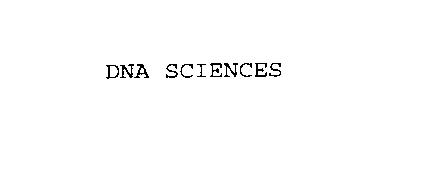 DNA SCIENCES