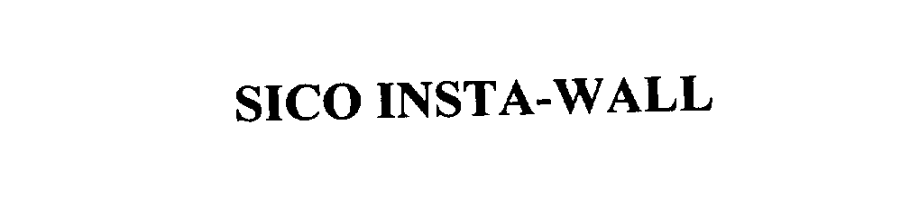 Trademark Logo SICO INSTA-WALL