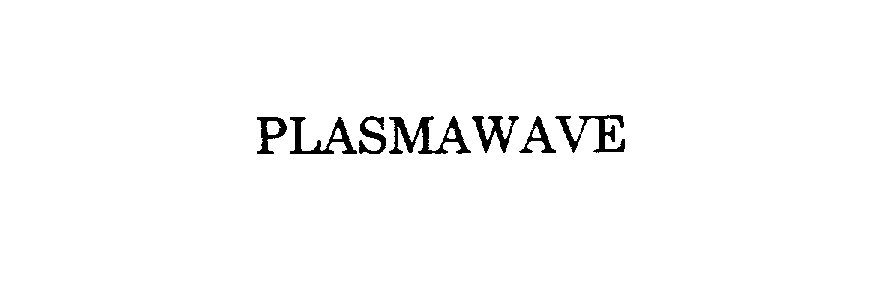 Trademark Logo PLASMAWAVE