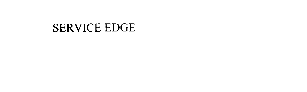 Trademark Logo SERVICE EDGE