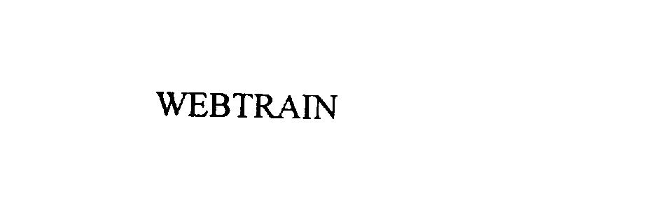 Trademark Logo WEBTRAIN