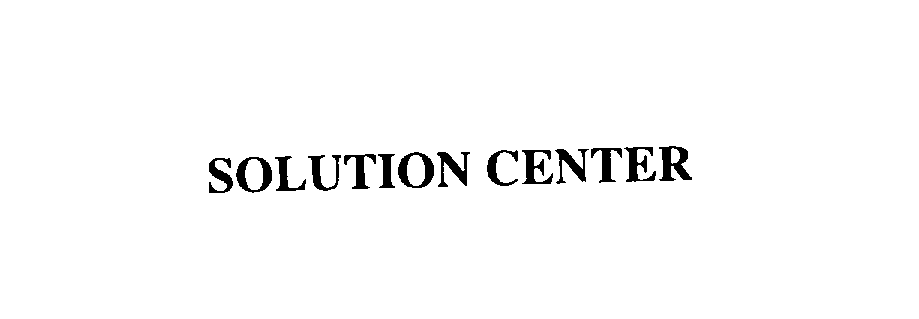  SOLUTION CENTER