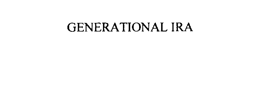 Trademark Logo GENERATIONAL IRA