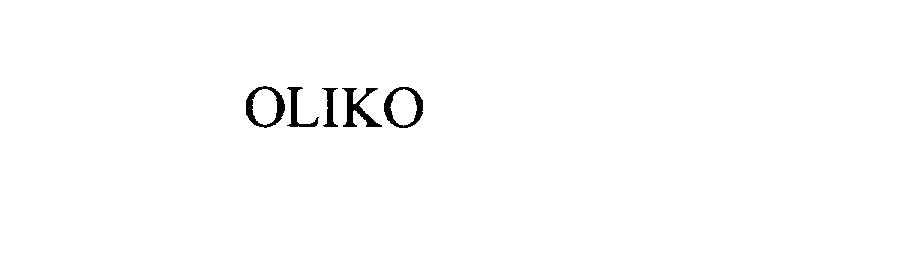 Trademark Logo OLIKO