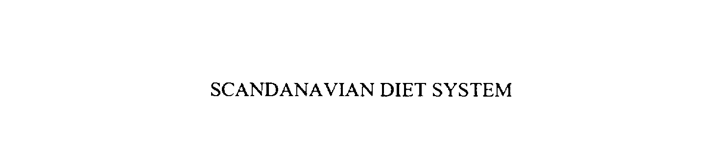 SCANDANAVIAN DIET SYSTEM