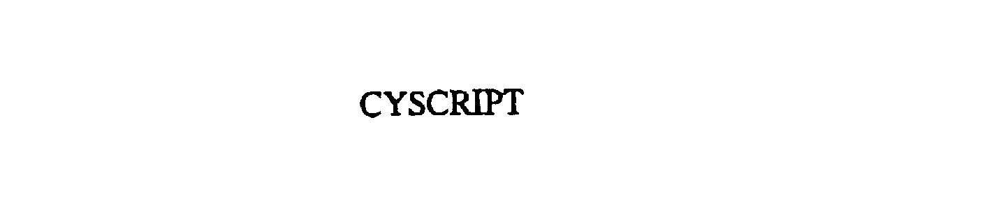  CYSCRIPT