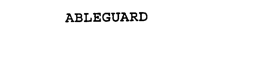 Trademark Logo ABLEGUARD