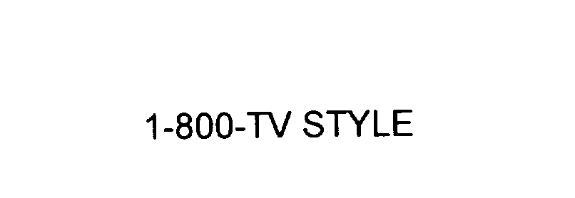  1-800-TV STYLE