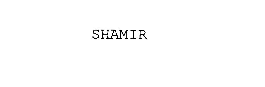  SHAMIR