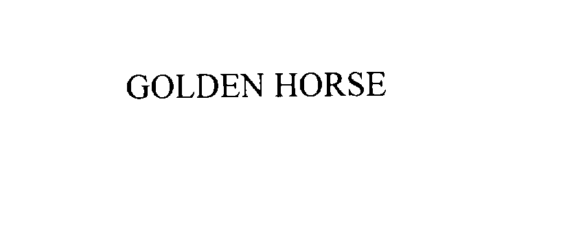 Trademark Logo GOLDEN HORSE