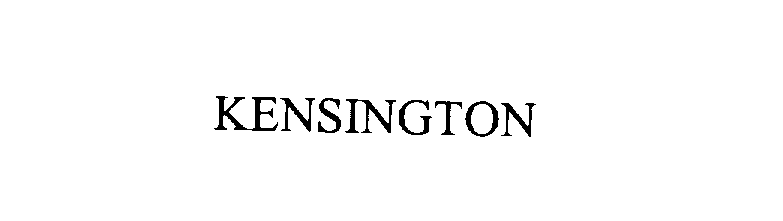 Trademark Logo KENSINGTON