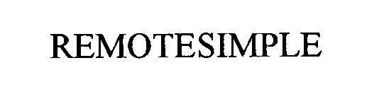 Trademark Logo REMOTESIMPLE