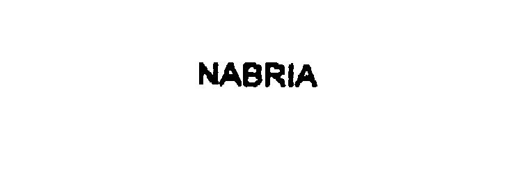 Trademark Logo NABRIA