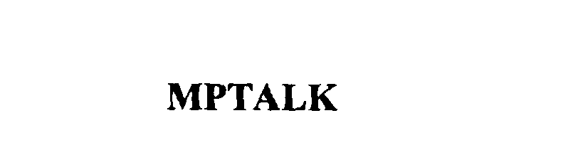 Trademark Logo MPTALK