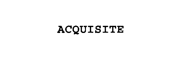  ACQUISITE