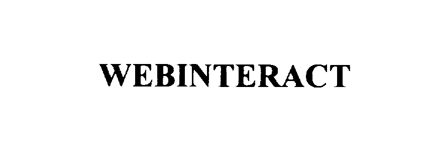 Trademark Logo WEBINTERACT