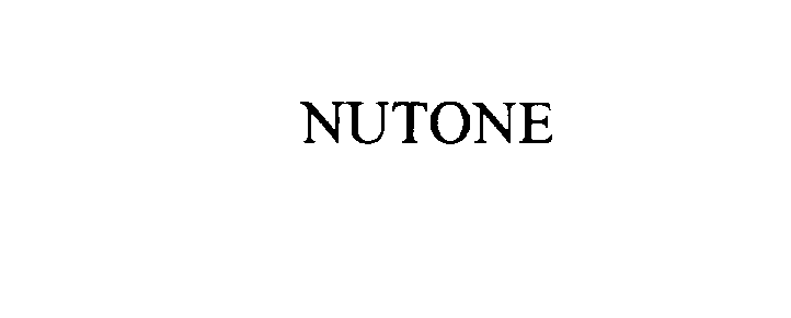 Trademark Logo NUTONE