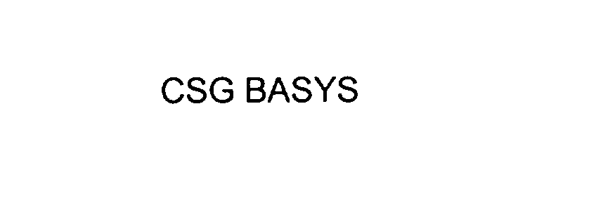  CSG BASYS