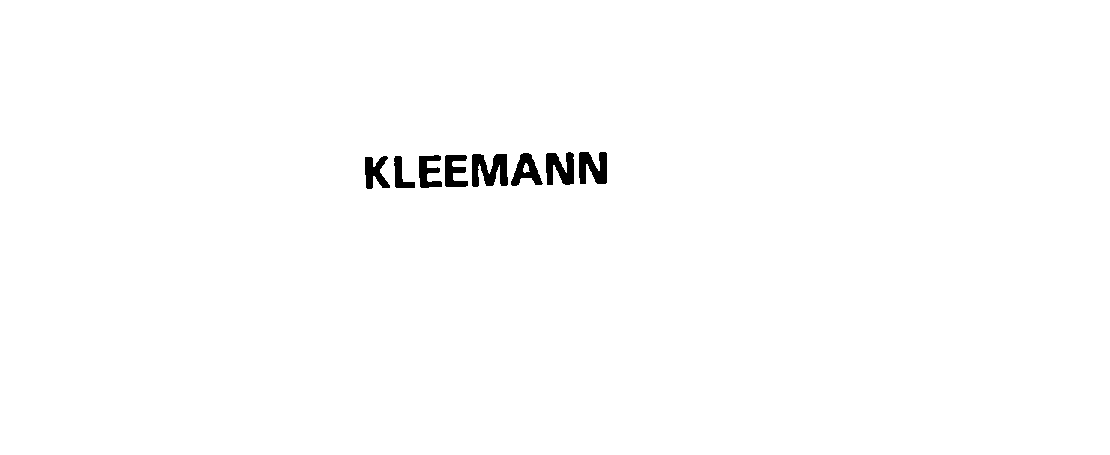 Trademark Logo KLEEMANN
